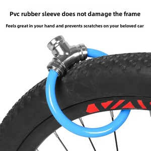 Candado para Bicicleta <span class=keywords><strong>de</strong></span> Montaña, Carretera y Eléctrica, Impermeable, Antirrobo, <span class=keywords><strong>de</strong></span> ABS/PVC/Aleación <span class=keywords><strong>de</strong></span> Zinc, Modelo 003, con Cable y Anillo - Product Image 1