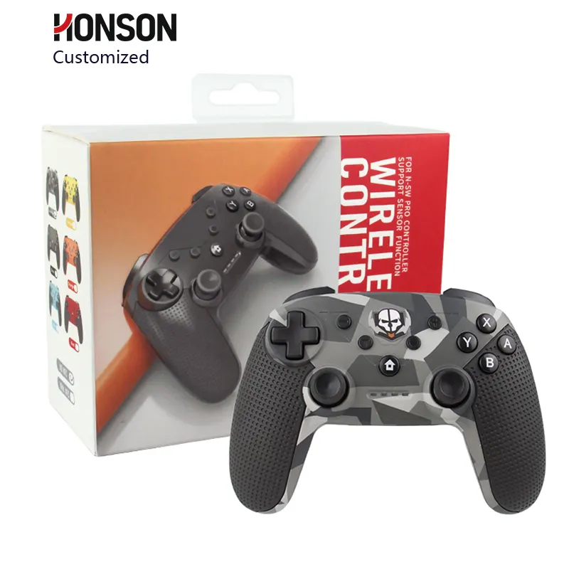 HONSON卸売スイッチゲームワイヤレスコントローラーNintendSwitchコントローラー用、スイッチプロワイヤレスジョイパッドゲームコントローラー用