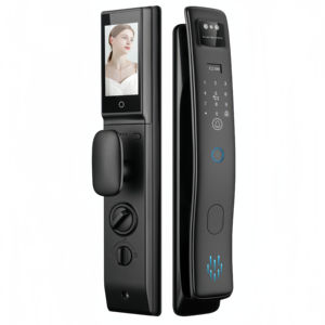 पूरी तरह से स्वचालित तुया वाई-फाई रिमोट फेस रिकग्निशन सिरेमिक के साथ वीडियो कॉलिंग के साथ बायोमेट्रिक फिंगरप्रिंट स्मार्ट कीलेस दरवाजा लॉक - Product Image 1