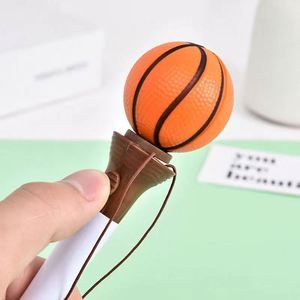 Sports Ball Shape Plastic Ballpoint <b>Pens</b> Lanyard Assorted Soccer Basketball Tennis Baseball UV Printing Fun Stationery Office - Product Image 2