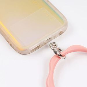 Wholesale Aesthetic Silicone Wavy <b>Phone</b> Wristlet Lanyard Keychain Strap Cute Morandi Color Mobile <b>Phone</b> Charm <b>Bulk</b> OEM/ODM - Product Image 2