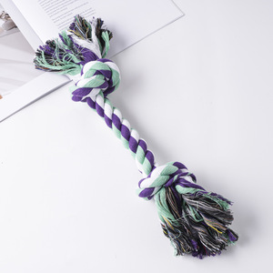 <b>Pet</b> Dog Chew Rope With Six Knots Cotton Durable Teeth Cleaning <b>Interactive</b> <b>Toy</b> <b>For</b> Medium Large Dogs - Product Image 4