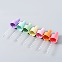 Flacon compte-gouttes en verre décoratif pour pulvérisation, sérigraphie OEM, utilisation pour huiles aromatiques et parfumées, flacon pipette en verre vide