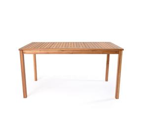 โต๊ะรับประทานอาหารกลางแจ้งที่ทันสมัย Farena ไม้เนื้อแข็งน้ำหนักเบาดีไซน์พับได้มีผิวธรรมชาติสำหรับการใช้งานในร่มหรือกลางแจ้ง - Product Image 1