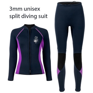 Traje de <span class=keywords><strong>Neopreno</strong></span> SCR de 3 mm para Hombre y Mujer, Dos Piezas, Manga Larga, Chaqueta y Pantalones Cálidos para Buceo, Snorkel, Surf y Natación - Product Image 1