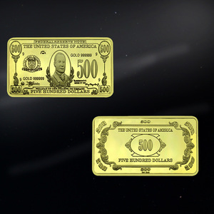 Médaillon commémoratif couleur or haut <span class=keywords><strong>Relief</strong></span> couleur gaufré peint en alliage de zinc pièce US Dollar Design cadeau souvenir à collectionner - Product Image 4