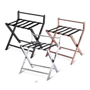 5 Star Hotel Stainless Steel Hotel Luggage Rack Hotel Supplies