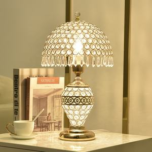 Lámpara de Mesa de Cristal para Dormitorio, Estilo Europeo, Luz Cálida para el Hogar, Lámpara de Noche Romántica, Simple, Moderna y Creativa para Bodas - Product Image 5