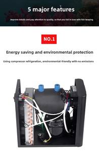 Resfriador de Aquário Marinho Ecológico de 500L 1/2HP Sistema de Resfriamento de Água para Tanque de Peixes Coral Camarão Planta Operação Silenciosa - Product Image 4