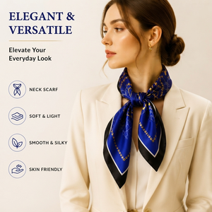 Écharpe carrée en satin de soie imprimée numériquement sur mesure, toutes tailles, écharpe de luxe pour le cou, accessoire pour cheveux, décoration de sac, OEM - Product Image 2