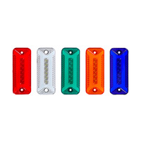 Nouvelles feux de gabarit latéraux LED rectangulaires ultra-minces LJZ 12/24V IP68 étanches en ABS pour camions, feux de freinage clignotants pour remorques et fourgonnettes - Vente en gros