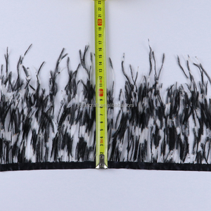 Gran oferta a granel barato 10 -15 cm pluma de avestruz teñida con flecos para coser falda vestido traje de fiesta - Product Image 2