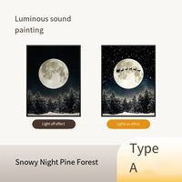 Nuit enneigée Bluetooth Audio image Tiktok Offre Spéciale noël lumière LED peinture lampe peinture lumière décorative Art peinture