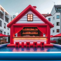Tente publicitaire gonflable personnalisée pour les loisirs et le divertissement dans les parcs aquatiques