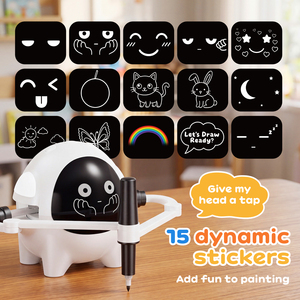 DW07 Robot de Dessin Intelligent pour Enfants, Traceur Artistique Interactif avec 200 Cartes et Musique, Jouet Éducatif STEM, Prix Usine B2B - Product Image 4