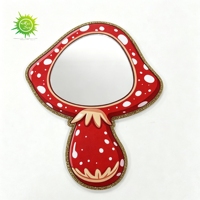 Miroir de poche portable en acrylique, style Art Déco, ovale, léger et incassable, pour maquillage – Vente en gros usine
