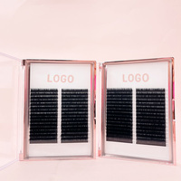 Extensions de Cils Individuels Mat Cachemire Volume Effet Russe pour Pose Facile en Plateau