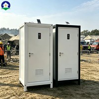 Remorque de salle de bain portable de luxe avec douche et réservoir d'eaux usées