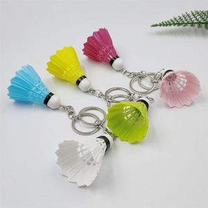 3D Promotional Creative Novelty Gym Sports Toy Gifts Plastic Material Faux Ball Badminton Pendant Bag Charm <b>Key</b> <b>Ring</b> Keychain - Product Image 2