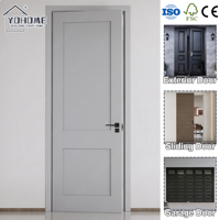Portes intérieures modernes en bois pré-assemblées pour l'Amérique du Nord, en MDF/HDF, finition grise, style Shaker, pour maisons et condos