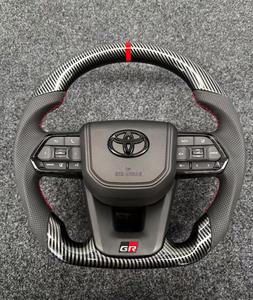 Volante de Fibra de Carbono para Toyota GR <span class=keywords><strong>Supra</strong></span> A90, Empuñadura de Alcántara con Pantalla Digital y Luces de Cambio - Product Image 1