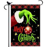Bandera de Jardín de Poliéster y Lino Duradera con Logotipo Personalizado, Cualquier Tamaño, Cualquier Color, Feliz Navidad, Diwali, Ramadán, Impresión Digital a Doble Cara