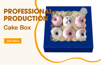Boîte à gâteau en carton ivoire personnalisable avec couvercle, boîtes rigides écologiques, laminage mat et gaufrage, design de fenêtre pour gâteaux et sushis