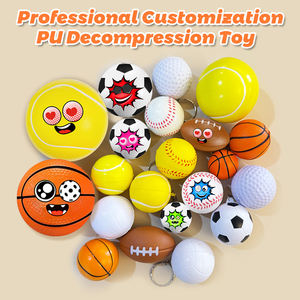 Grosir bola stres Rugby busa PU Anti tekanan bentuk sepak bola Amerika Logo kustom bola penghilang stres tahan lama pabrik BSCI - Product Image 6