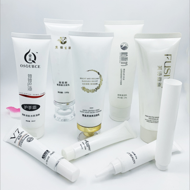 Косметическая скошенная силиконовая кисть D40 мм, круглая пластиковая трубка для мытья лица, очищающее средство для лица