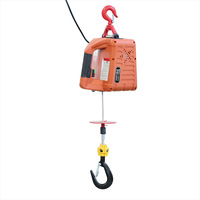 Mini-treuil électrique portable à câble métallique avec arrêt d'urgence pour travaux de réparation en garage