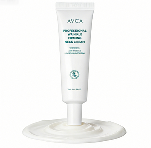 Crema Reafirmante para Cuello y Escote con Colágeno Profesional AVCA, Cuidado Antiarrugas y Lifting para una Piel Suave y Elástica, Belleza Coreana - Product Image 1