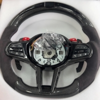 Volant en fibre de carbone personnalisé GZYLC pour BMW F10 F30 F31 F32 F20 E90 E92 E60 X6 E71 X5 E70 M3 M4 M5 M6