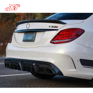 สปอยเลอร์หลังคาร์บอนไฟเบอร์สไตล์ ED1 W205สำหรับ Mercedes Benz C คลาส C63 C205ชุดบอดี้4ประตูลำตัวสปอยเลอร์วิง2015-2021 - Product Image 3