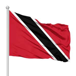 Promotional Product all national flag custom thickening waterproof polyester material 3 * 5FT Trinidad and Tobago flag