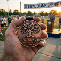 Medallas personalizadas religiosas de diseño personalizado Trofeos de metal deportivos de gimnasia troquelados personalizados para Champions League