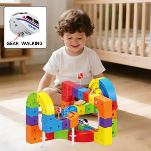 Juego <span class=keywords><strong>de</strong></span> Pistas Magnéticas <span class=keywords><strong>de</strong></span> 95 Piezas, Juguetes <span class=keywords><strong>de</strong></span> Carreras Flexibles para Niños con <span class=keywords><strong>Tren</strong></span> Eléctrico y <span class=keywords><strong>Señales</strong></span> <span class=keywords><strong>de</strong></span> Tráfico - Product Image 5