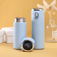 FX Factory Bouteille d'eau intelligente thermos en acier inoxydable 304 à double paroi avec affichage LED de la température du gobelet
