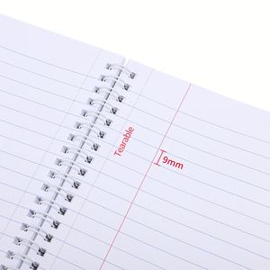 Cuaderno Espiral Personalizado de Fábrica, 80 Hojas Desprendibles, Papel Blanco Perforado, Regla Universitaria, Línea A4, Cuadernos Escolares - Product Image 3