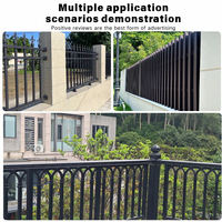 Système de clôture à poteaux dissimulés en aluminium, panneaux métalliques horizontaux modernes à lattes d'intimité, connexion sans joint, barrière de jardin pour maison