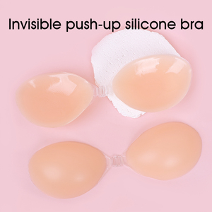 Reggiseno invisibile aggiornato 2026, senza spalline, in <span class=keywords><strong>silicone</strong></span> adesivo, push-up, con fibbia frontale, colore carne, RB003 per abiti senza schienale - Product Image 1