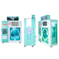 Distributeur automatique de nourriture personnalisable à haut rendement exploité par un centre commercial Machine à barbe à papa commerciale intelligente