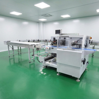 Ligne d'emballage horizontale automatique SZ-280XW pour étiquetage et emballage de 25 à 60 sachets/min, multifonctionnelle avec machine d'emballage de pains vapeur en plateau