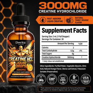 OEM <b>Creatine</b> HCL Oral Drops Wholesale OEM Fast Absorption Energy Supplement for Men Women Pre Workout Recovery Boost Whole sales - Product Image 2