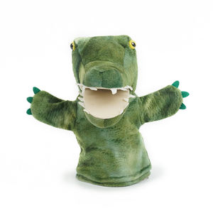 Títeres de mano de cocodrilo de felpa suave personalizados para niños Teatro de marionetas Animal de peluche personalizado - Product Image 1