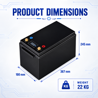 Moteur de pêche à la traîne marin CNNTNY NY-12200 2560Wh, batterie LiFePO4 12.8V 200Ah, 6000 cycles, cellules 3.2V 202Ah pour voiturette de golf, garantie 3 ans