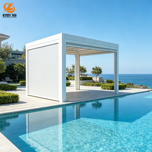 Pergola en aluminium pour l'extérieur, pergola bioclimatique motorisée en aluminium, <span class=keywords><strong>abri</strong></span> <span class=keywords><strong>de</strong></span> <span class=keywords><strong>jardin</strong></span> pour patio <span class=keywords><strong>6x3</strong></span> - Product Image 2