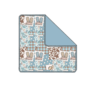 Vêtements pour enfants en fibre de bambou biologique personnalisés, couvertures d'hiver pour bébés, imprimées simples, confortables, tricotées - Product Image 5