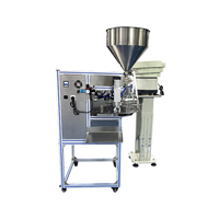 Machine de remplissage et de bouchage automatique de sachets à bec verseur BANMO, avec alimentateur vibrant de bouchons, pour sauces, crèmes, miel, 45L/min, CE