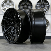 Jantes tout-terrain forgées noires sur mesure, robustes, de 15 à 24 pouces, multi-PCD, concaves profondes, pour pick-up et SUV tout-terrain