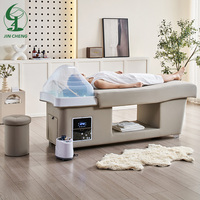 Lit de massage LED Jincheng pour salon de beauté, lit de shampoing thaïlandais, lit de spa capillaire japonais, prix de gros